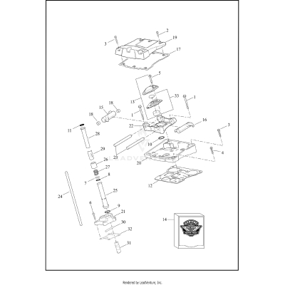 ROCKER ARM ASSEMBLY & PUSHRODS - TWIN CAM 96™