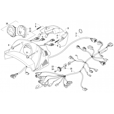 HEADLIGHT, INSTRUMENTS, AND WIRING ASSEMBLIES