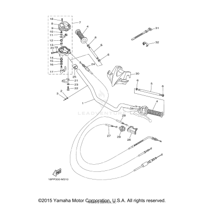 STEERING HANDLE CABLE
