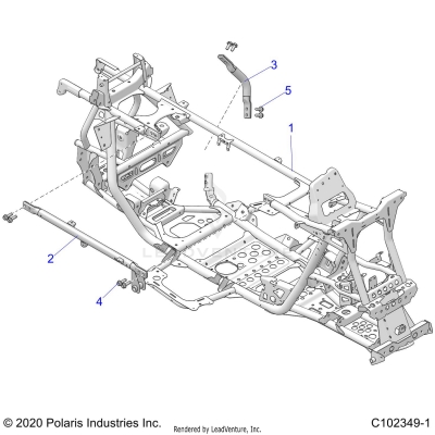 CHASSIS, MAIN FRAME - A25SGE95AT (C102349-1)