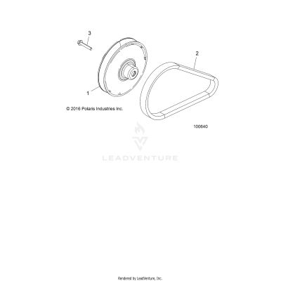 DRIVE TRAIN, CLUTCH, SECONDARY - A19DCE87AK (100681)