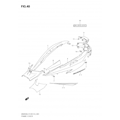 FRAME COVER (AN400A L2 E33)