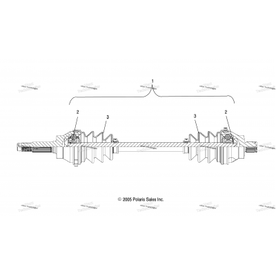 Half Shaft, Rear /Ld27fb