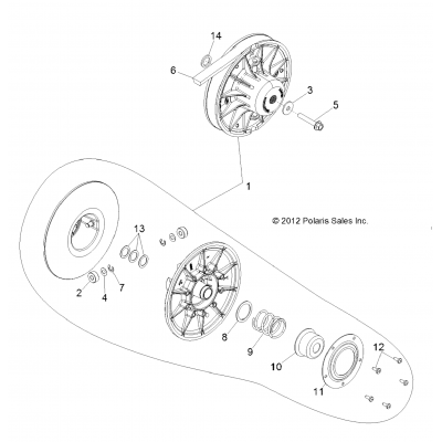 Drive Train, Secondary Clutch