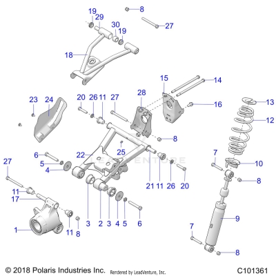 SUSPENSION, REAR - A19SHE57FP [C101361]