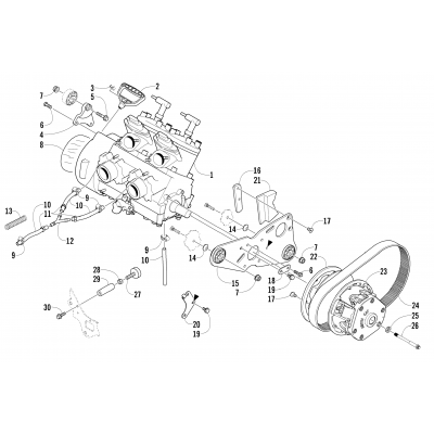 ENGINE AND RELATED PARTS