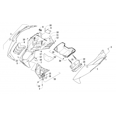 HOOD AND AIR INTAKE ASSEMBLY