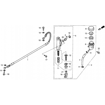 RR. BRAKE MASTER CYL.