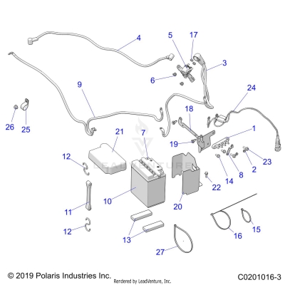 ELECTRICAL, BATTERY - A23SDE57K4 (C0201016-3)
