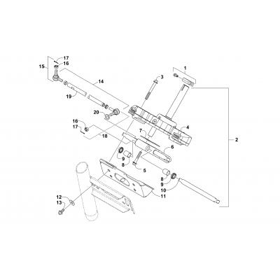 RACK AND PINION ASSEMBLY (SER. # 309156 AND BELOW)