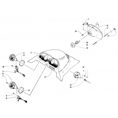 HEADLIGHT AND INSTRUMENT POD