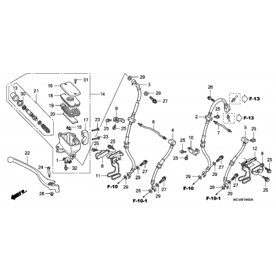 FRONT BRAKE MASTER CYLINDER