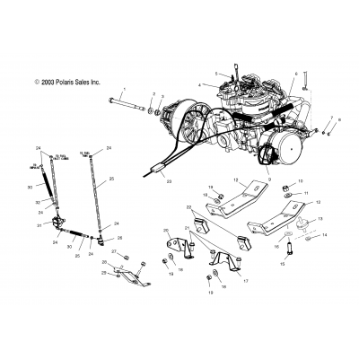 Engine Mounting /7Csa/7Csb/7Csc/8Cs/8Csa/8Csb/8Cscs04ne7cs/8Cs