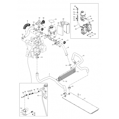 01- Radiator, Hoses