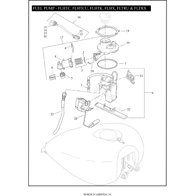 FUEL PUMP - FLHTC, FLHTCU, FLHTK, FLHX, FLTRU & FLTRX