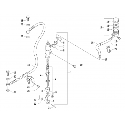 REAR MASTER CYLINDER ASSEMBLY