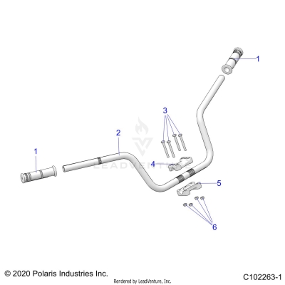 STEERING, HANDLEBAR - A25SYY95AH (C102263-1)