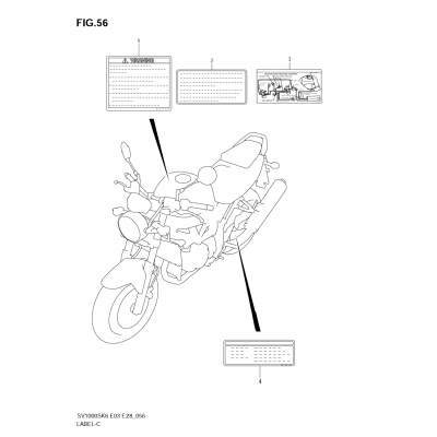 LABEL (SV1000K6) (NOT FOR US MARKET)
