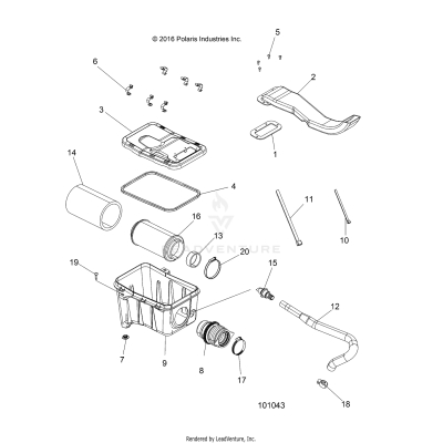 ENGINE, AIR INTAKE SYSTEM - A17SDA57A1/L2/E57A2 [101043]