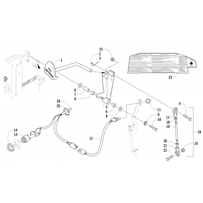 REVERSE SHIFT LEVER ASSEMBLY