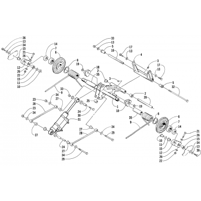 REAR SUSPENSION REAR ARM ASSEMBLY