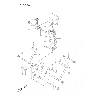 REAR CUSHION LEVER (MODEL V)