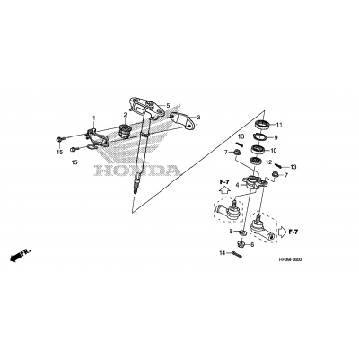 STEERING SHAFT (TRX500FE/FM)