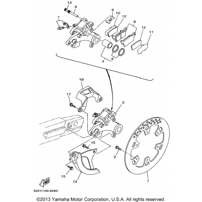 Rear Brake Caliper