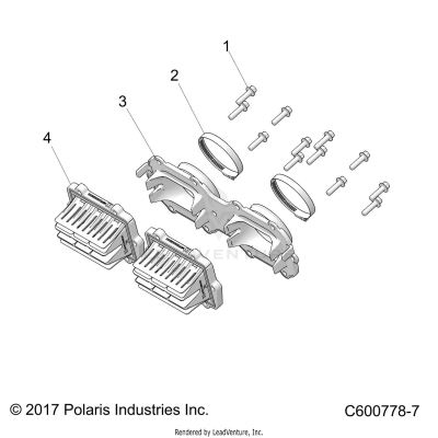 ENGINE, REED VALVE and THROTTLE BODY ADAPTOR - S20EKL8RS ALL OPTIONS (C600778-7)