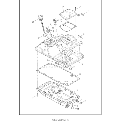 TRANSMISSION HOUSING, COVER AND OIL PAN