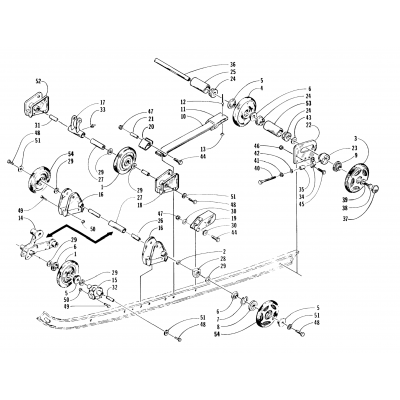 REAR SUSPENSION AXLE ASSEMBLY