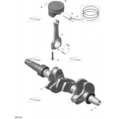 Rotax - Crankshaft And Pistons