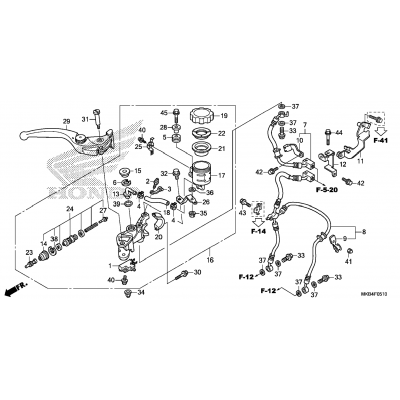 FRONT BRAKE MASTER CYLINDER (2)