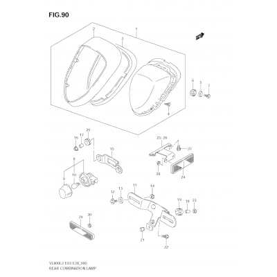 REAR COMBINATION LAMP (VL800  E33)