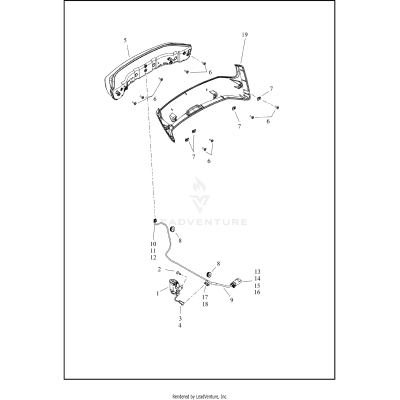 TOUR-PAK LAMPS, REAR PANEL - FLHXL/FLTRXL