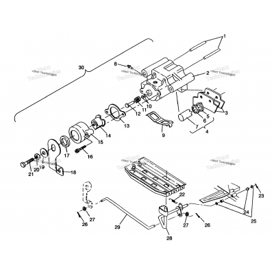 Rear Brake Assembly 2X4 400L