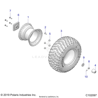 WHEELS, REAR - A25HBA07B5/B7 (C102097)