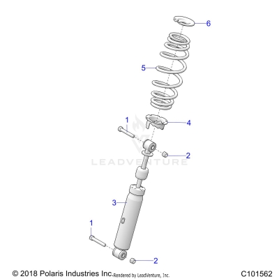 SUSPENSION, MIDDLE SHOCKS and MOUNTING - A25SKE57C1/CK/E1/EK (C101562)