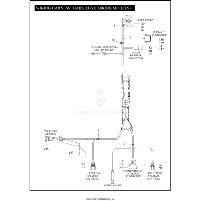 WIRING HARNESS, MAIN, ABS (FAIRING MODELS) (6 OF 6)