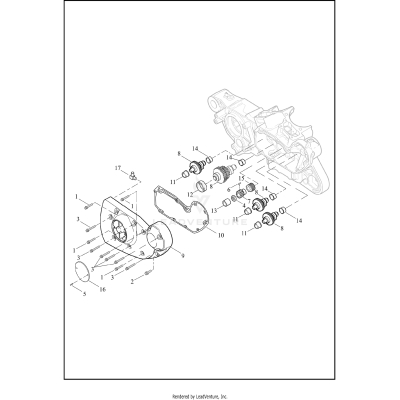 CAMSHAFTS AND GEARCASE COVER