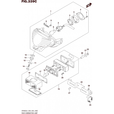 REAR COMBINATION LAMP (SFV650L5 E33)