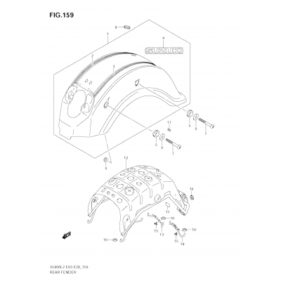 REAR FENDER (VL800T  E03)