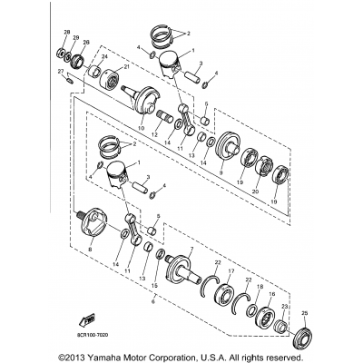 Crankshaft Piston For Mm600