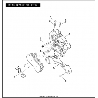 REAR BRAKE CALIPER