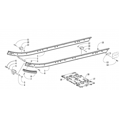 SLIDE RAIL AND TRACK ASSEMBLY