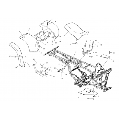 Rear Cab & Seat