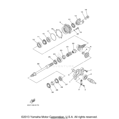 MIDDLE DRIVE GEAR