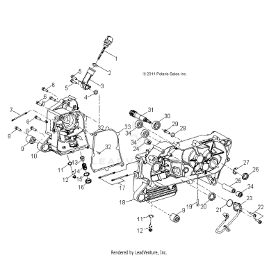 ENGINE, CRANKCASE - A25YFA11N5 (49ATVCRANKCASE12SP90)