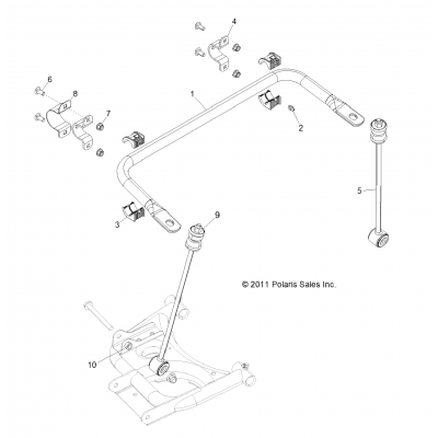 Suspension, Stabilizer Bar, Rear