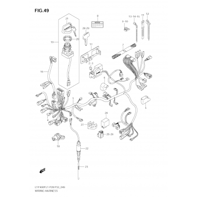 WIRING HARNESS (LT-F400FZL1 E33)